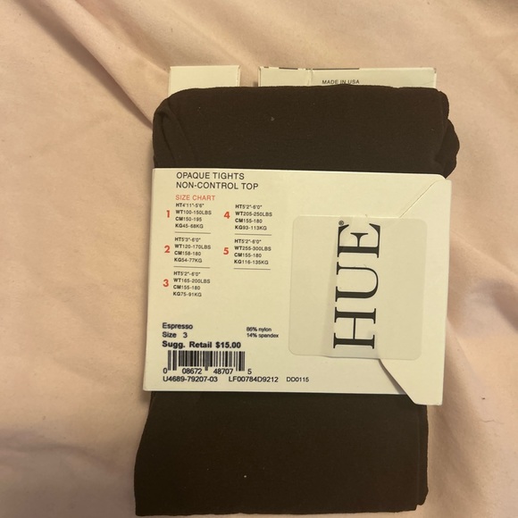 NWT HUE tights, - Picture 10 of 10